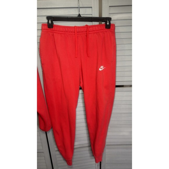 Nike Men's Red Sweatsuit Set Hoodie small and Pants medium - Picture 3 of 6